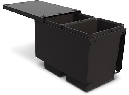 Tanova Flex Grey Clear cut - Kitchen waste bin