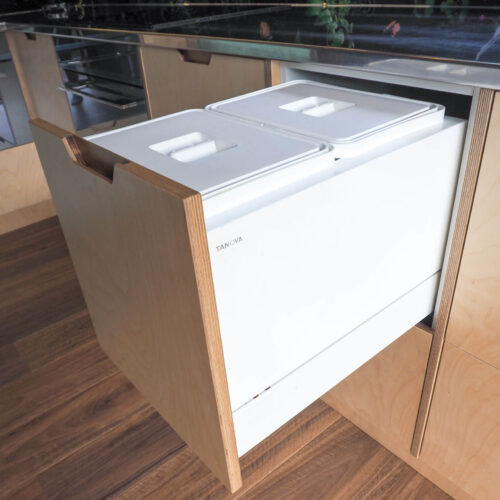 Tanova Frame and Bucket Kitchen Waste Bin with lid