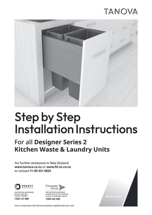 Tanova Designer Series 2 Installation-Instructions