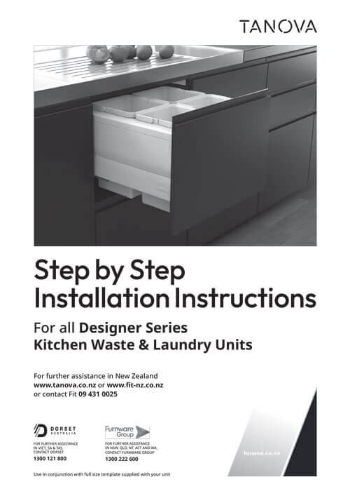 Tanova Designer Series Installation Instructions 2026